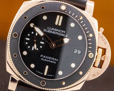 panerai submersible forum|panerai submersible 42mm rose gold.